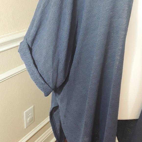 Slate blue oversized cardigan - Picture 4 of 5